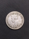 1936 Canada Silver Quarter - 80% Silver Coin from Estate