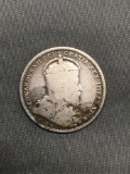 1910 Canada Silver Quarter - 92.5% Silver Coin from Estate - 0.1734 Ounces ASW