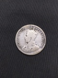 1913 Canada Silver Dime - 92.5% Silver Coin from Estate