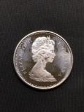 1965 Canada Silver Quarter - 80% Silver Coin from Estate - UNCIRCULATED - 0.15 Ounce ASW