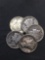 5 Count Lot of United States Mercury SILVER Dimes - 90% Coins from Estate