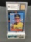 BCCG Graded 1988 Donruss Baseball #256 MARK MCGWIRE Game Used Bat Atheltics Trading Card - 9
