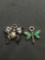 Lot of Two Sterling Silver Insect Charms