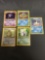 5 Card Lot of Vintage Pokemon Holofoil Rare Trading Cards from Recent Collection Find!