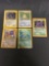 5 Card Lot of Vintage Pokemon Holofoil Rare Trading Cards from Recent Collection Find!