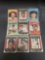 9 Card Lot of 1959 Topps Baseball Vintage Baseball Cards from Huge Collection