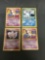 4 Card Lot of Vintage WOTC Black Star Promo Trading Cards from Recent Collection Find