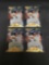 4 Card Lot of 1996 Pinnacle #171 DEREK JETER Yankees ROOKIE Baseball Cards