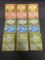 9 Card Lot of Vintage 1999 Pokemon Base Set STARTERS Trading Cards from Collection - CHARMANDER