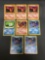 8 Card Lot of Vintage 2000 Team Rocket Starters CHARMANDER and SQUIRTLE with Evolutions from