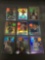 9 Card Lot of REFRACTORS and PRIZMS from Huge Collection with Rookies and Stars - WOW