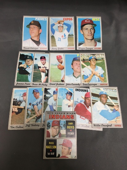 15 Card Lot of 1970 Topps Vintage Baseball Cards from Huge Collection