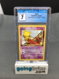 CGC Graded 2000 Pokemon Team Rocket 1st Edition #49 ABRA Trading Card - NM 7