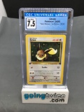 CGC Graded 2000 Pokemon Team Rocket 1st Edition #55 EEVEE Trading Card - NM+ 7.5