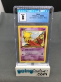 CGC Graded 2000 Pokemon Team Rocket 1st Edition #49 ABRA Trading Card - NM-MT 8