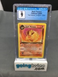 CGC Graded 2000 Pokemon Team Rocket 1st Edition #35 DARK FLAREON Trading Card - MINT 9