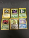 5 Card Lot of Vintage Pokemon Holofoil Rare Trading Cards from Recent Collection Find!