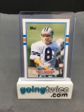 1989 Topps Traded #70T TROY AIKMAN Cowboys ROOKIE Football Card