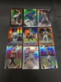 9 Card Lot of REFRACTORS and PRIZMS from Huge Collection with Rookies and Stars - WOW