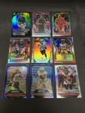 9 Card Lot of REFRACTORS and PRIZMS from Huge Collection with Rookies and Stars - WOW