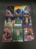 9 Card Lot of REFRACTORS and PRIZMS from Huge Collection with Rookies and Stars - WOW