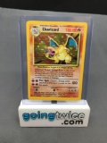 1999 Pokemon Base Set Unlimited #4 CHARIZARD Holofoil Rare Vintage Trading Card from Collection