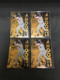 4 Card Lot of 1995 Pinnacle Zenith DEREK JETER Yankees ROOKIE Baseball Cards from Huge Collection