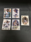 5 Card Lot of CERTIFIED BASEBALL AUTOGRAPHED CARDS From Huge Collection!