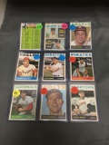 9 Card Lot of 1964 Topps Vintage Baseball Cards from Huge Collection