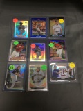 9 Card Lot of REFRACTORS and PRIZMS from Huge Collection with Rookies and Stars - WOW