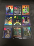 9 Card Lot of REFRACTORS and PRIZMS from Huge Collection with Rookies and Stars - WOW