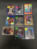9 Card Lot of REFRACTORS and PRIZMS from Huge Collection with Rookies and Stars - WOW