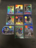 9 Card Lot of REFRACTORS and PRIZMS from Huge Collection with Rookies and Stars - WOW