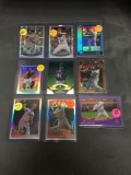 9 Card Lot of REFRACTORS and PRIZMS from Huge Collection with Rookies and Stars - WOW