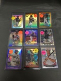 9 Card Lot of REFRACTORS and PRIZMS from Huge Collection with Rookies and Stars - WOW