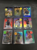 9 Card Lot of REFRACTORS and PRIZMS from Huge Collection with Rookies and Stars - WOW