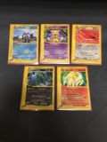 5 Card Lot of Vintage Pokemon EXPEDITION Rare Trading Cards from Recent Collection Find!