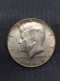 1967 United States Kennedy Silver Half Dollar - 40% Silver Coin from Estate