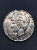 1926-S United States Peace Silver Dollar - 90% Silver Coin from Estate