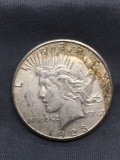 1923-S United States Peace Silver Dollar - 90% Silver Coin from Estate