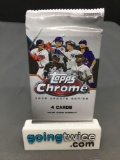 Factory Sealed 2020 Topps CHROME UPDATE Series Baseball 4 Card Pack