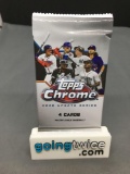 Factory Sealed 2020 Topps CHROME UPDATE Series Baseball 4 Card Pack