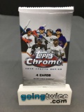 Factory Sealed 2020 Topps CHROME UPDATE Series Baseball 4 Card Pack