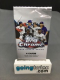 Factory Sealed 2020 Topps CHROME UPDATE Series Baseball 4 Card Pack