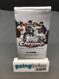 Factory Sealed 2020 Topps CHROME UPDATE Series Baseball 4 Card Pack