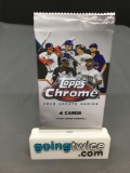 Factory Sealed 2020 Topps CHROME UPDATE Series Baseball 4 Card Pack