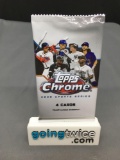 Factory Sealed 2020 Topps CHROME UPDATE Series Baseball 4 Card Pack