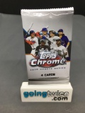 Factory Sealed 2020 Topps CHROME UPDATE Series Baseball 4 Card Pack