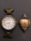 Lot of Two Vintage Ladies Watches w/o Bracelets, One Monarch Designer Square 12mm Face & One Gitano