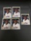 5 Card Lot of 1990 Upper Deck SAMMY SOSA White Sox Cubs ROOKIE Baseball Cards